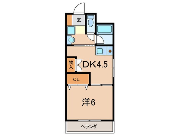 ハイツ木下の物件間取画像